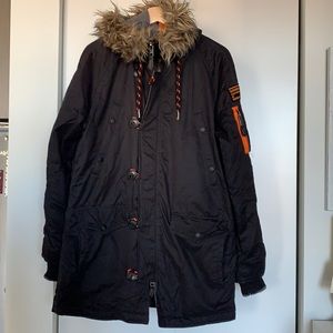 Men’s Superdry microfiber parka